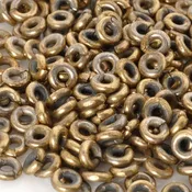 Brass-4mm Hishi Spacer Beads-Bronze-Quantity 20 Loose Beads