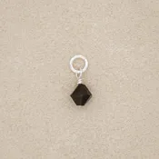 6mm Onyx Bead (Sterling Silver)