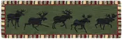 Argyle Green Moose - 2.5' x 8' Runner