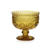 Amber Compote Vase