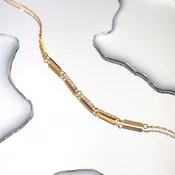 18K Gold Plated Choker Necklace