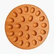 American Made Cherry Wood 24 Deviled Egg Tray In-Stock