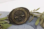 Brass Plated Vintage Iowa Dept. of Agriculture Belt Buckle #54615