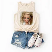 Messy Hair Tank/Tee