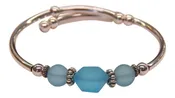"Aqua" Seaglass Single, Wrap-Around Embracelet