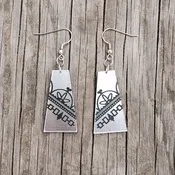 Acrylic Celestial Dome and Hiawatha Belt Earrings — Tuscarora WoodWorks