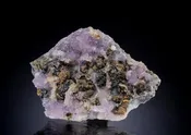 ACANTHITE   with Amethyst