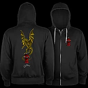 Powell Peralta Andy Anderson Hydrant Lightweight Zip Hoodie Black