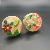 Acrylic pour Wine Stopper Large Christmas