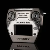 Damascus Milled Jailbird Mini Double Bend Putter - 35 Inch for Precision Putting — 1.50 Golf - Precision Fitting & Instruction