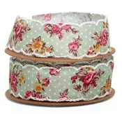 Jena Vintage Floral Ribbon, 1" — charm | Online Store for Home Decorating & Entertaining