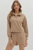 All About Town Scallop Short Set