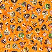 A Haunting We Go Jars on Orange