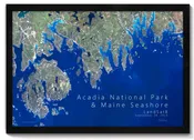Acadia Satellite Map | Acadia National Park Map