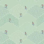 Ski Run in Aqua - Frost & Fir - AGF