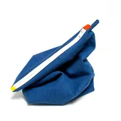 Denim Zippered Sweater Sized Project Bag