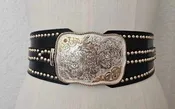 Wide Studded Belt