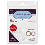 3L 3D Foam Circle Frames White