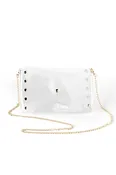ADMIT ONE CLEAR CROSSBODY AND CLUTCH BAG