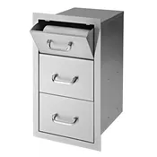 17″ Delsol Paper Towel 2-Drawer Combo