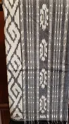 IKAT 100% cotton blanket - 45"x96" - Gray/White Graphic — Spirithouse Import Gallery