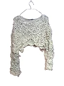 AMALYA MEIRA Moss Crop Sweater — LAGOON