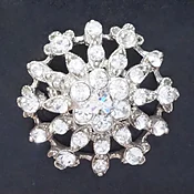 Crystal Rhinestone Button