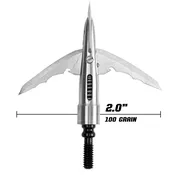 Beast Broadheads Cut On Contact Titanium 2 Blade 100 Grain 2″ Cut 3-Pack