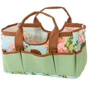Durable Rose Print Canvas Tool Bag for Gardening