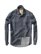 Utility Workshirt in Indigo Yarn-dye Twill