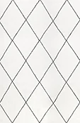 Addy Trellis Machine Washable Shag Area Rug