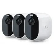 Arlo Essential Spotlight Wireless Security Camera - 3 Pack - 1080p Video Color Night Vision, White VMC2330W