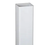 10 ft. White Vinyl Square Downspout