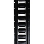 10' Series E-Track Flanged, Horizontal, Powder Coated