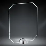 Boxwood Glass with Metal Stand