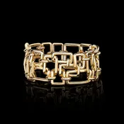 Affinity Woven Bracelet | 3 Row with Ruby