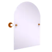 Collegiate Collection Frameless Arched Top Wall Mounted Tilt Mirror Austin Game Day Edition