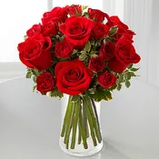 A Regular and Mini Red Rose Bouquet