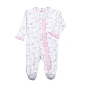 Nursery Rhyme Pima Sleeper in Pink