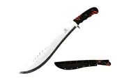 21" Machete with 7 holes on the blade and rubber handle - K1030-11