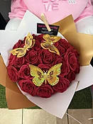 24 Roses Round Bouquet — Anna's Gift & Flower Shop