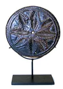 Antique Wooden Bread Mold, Nepal, 19th century