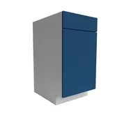 Manhattan Cobalt Blue Base 1-Door 1-Drawer Cabinet