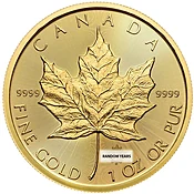 1 OUNCE GOLD MAPLE .9999