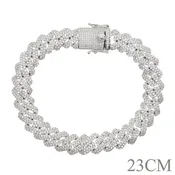 12mm Iced Cubic Zircon Miami Chain anklets