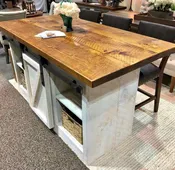 Barn Board Style Island - Large 73”-84”
