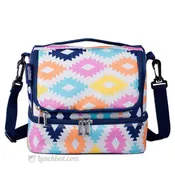 Double Decker Lunch Box - Aztec Print