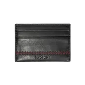 Black Denim Leather Card Case
