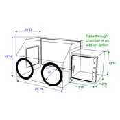 2-Port Table-Top Glove Box - 26"W x 20"D x 18"H
