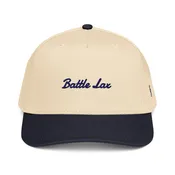 Battle Lax Script Hat - Navy and Cream